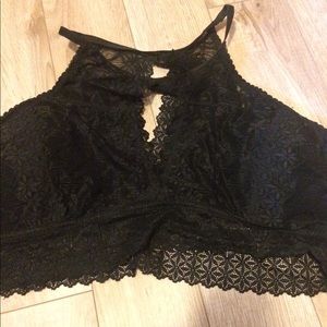 High Neck Lace Bralette